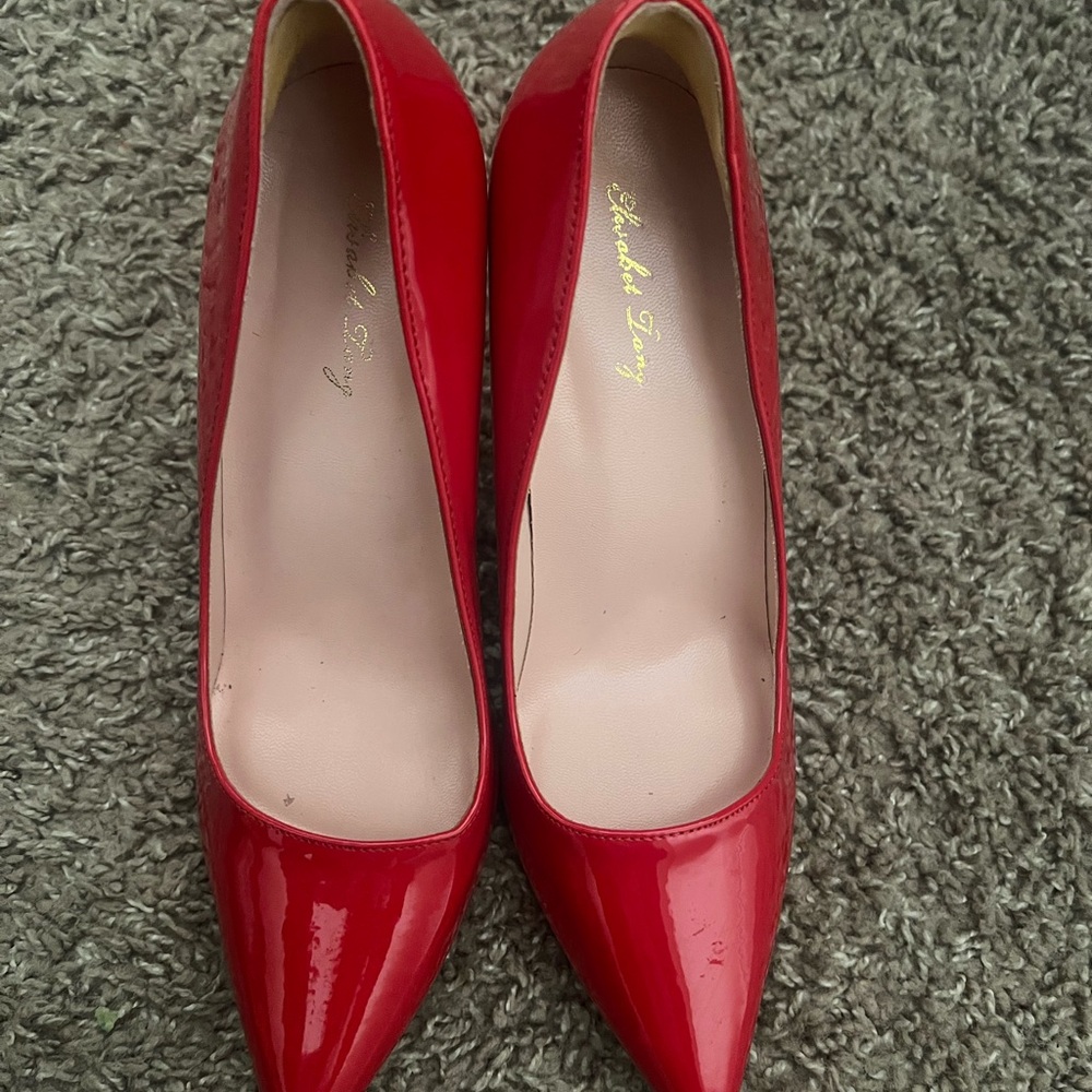 Elisabet Tang Women 7 Red Pumps Pointed Toe High Heel Party Stiletto Sexy